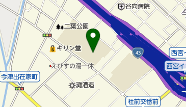 西宮市立今津中学校の地図画像
