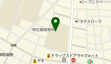 西宮市立学文中学校の地図画像
