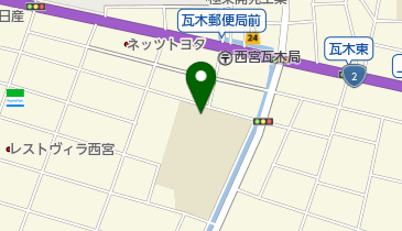 西宮市立上甲子園中学校の地図画像