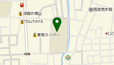 西宮市立瓦木中学校の地図画像