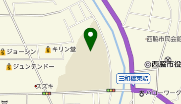 西脇市立西脇中学校の地図画像