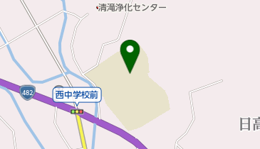 豊岡市立日高西中学校の地図画像