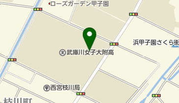 私立武庫川女子大学附属中学校の地図画像