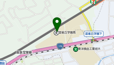 私立雲雀丘学園中学校の地図画像