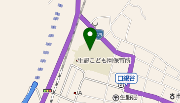 朝来市立生野小学校の地図画像
