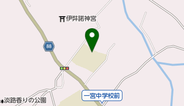 淡路市立多賀小学校の地図画像