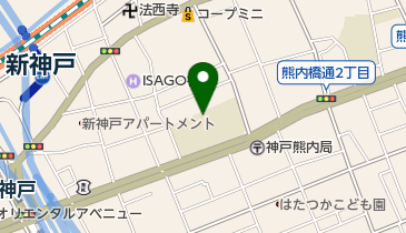 神戸市立雲中小学校の地図画像