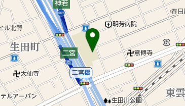 神戸市立中央小学校の地図画像
