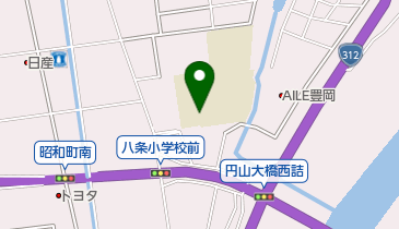 豊岡市立八条小学校の地図画像
