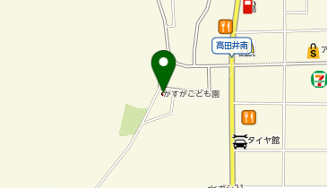 かすがこども園の地図画像