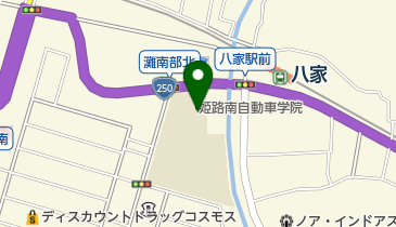 姫路南自動車学院の地図画像