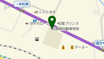 兵庫県自動車学校姫路校の地図画像