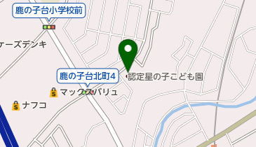 幼保連携型認定星の子こども園の地図画像