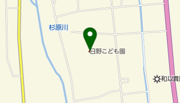 日野こども園の地図画像