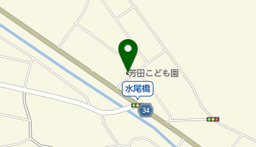 芳田こども園の地図画像