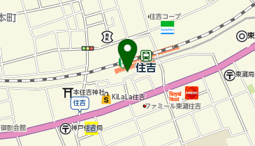 アップ教育企画研伸館プライベートスクールJR住吉校の地図画像