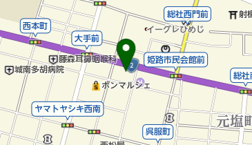 岡村予備校姫路校の地図画像