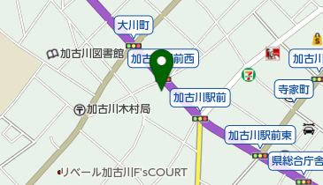 神戸インターナショナル予備校栄進看護医療ゼミナール加古川校の地図画像
