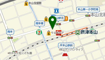 アップ教育企画研伸館ハイスクール岡本校の地図画像