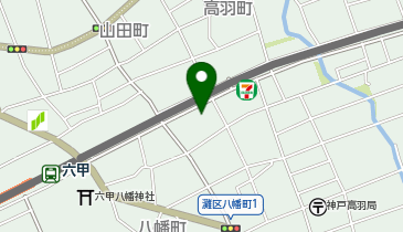 アップ教育企画研伸館ハイスクール六甲校の地図画像