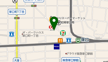 アップ教育企画研伸館ハイスクール塚口校の地図画像