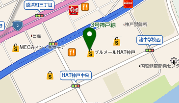 アップ教育企画研伸館ハイスクールHAT神戸校の地図画像