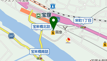 宝塚阪急の地図画像