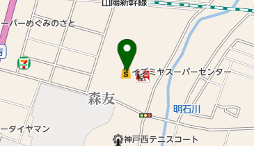イズミヤスーパーセンター神戸玉津店の地図画像