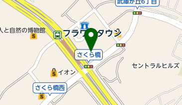 スーパーマーケットNISHIYAMA三田フラワータウン店の地図画像
