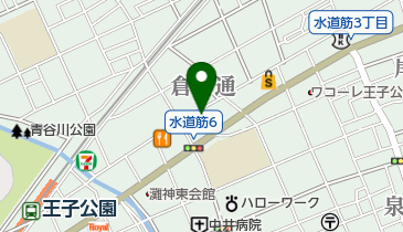 スーパーマルハチ王子公園店の地図画像