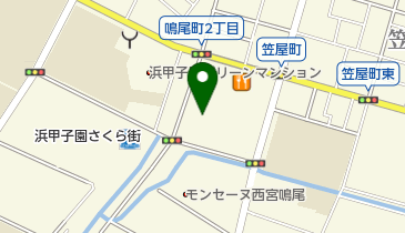 関西スーパー鳴尾店の地図画像