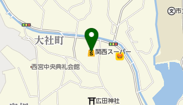 関西スーパー大社店の地図画像