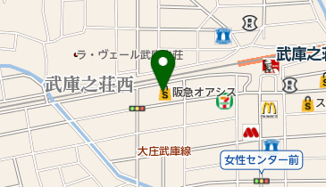 阪急オアシス武庫之荘店の地図画像