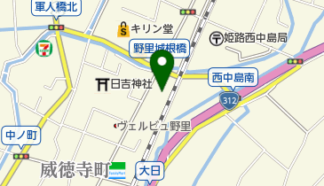 マルアイ野里店の地図画像