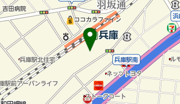 コープ兵庫の地図画像