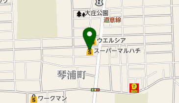 スーパーマルハチ大庄店の地図画像