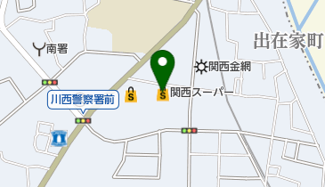 関西スーパー川西店の地図画像