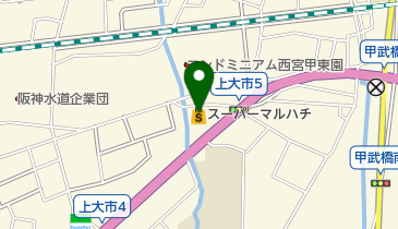 スーパーマルハチ甲武橋店の地図画像