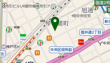 阪急オアシス神戸旭通店の地図画像