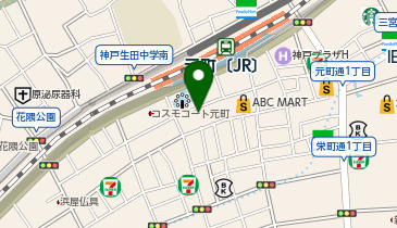 ナチュラルハウス神戸店の地図画像