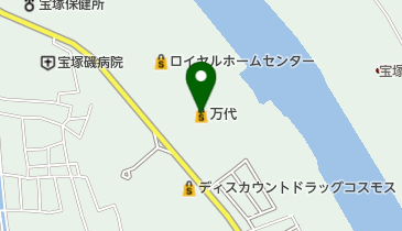 万代宝塚東洋町店の地図画像
