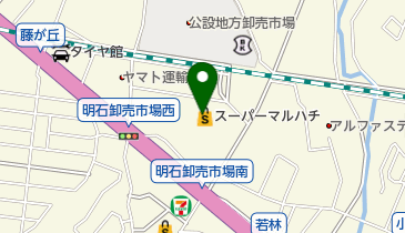 スーパーマルハチ西明石店の地図画像