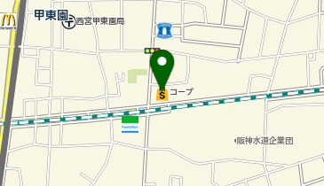 コープ甲東園の地図画像