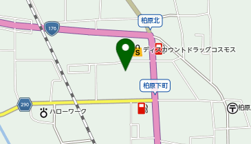 フレッシュバザール柏原パーク店の地図画像