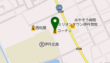 ホームセンターコーナン伊丹店の地図画像