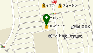 DCM三木青山店の地図画像
