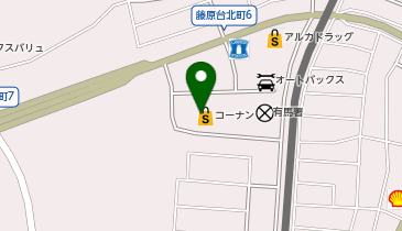 ホームセンターコーナン藤原台(住まい館)2号館店の地図画像