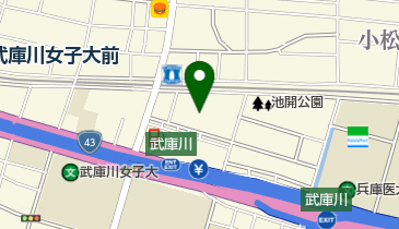 ホームセンターコーナン武庫川店の地図画像