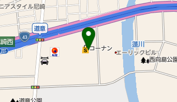 ホームセンターコーナン尼崎道意町店の地図画像