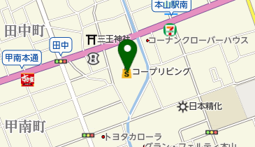 コープリビング甲南の地図画像